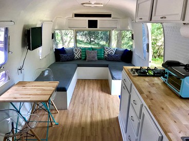 Modern Airstream Rental for Three on the Llano River in Mason, Texas - Mason, Texas - glamping.directory