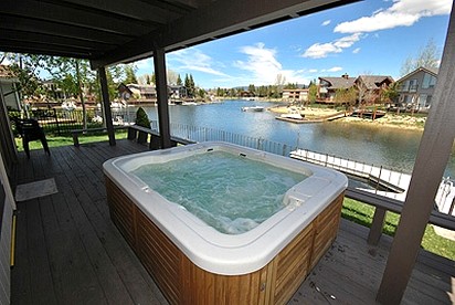 Exquisite Waterfront Vacation Rental with Foosball, Hot Tub, and Boat Dock in Tahoe Keys, California - South Lake Tahoe, California - glamping.directory