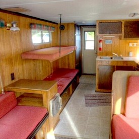 Versatile Sportsman Houseboat with Wraparound Fishing Deck & Water Slide Near Babbitt, MN - Babbitt, Minnesota - glamping.directory