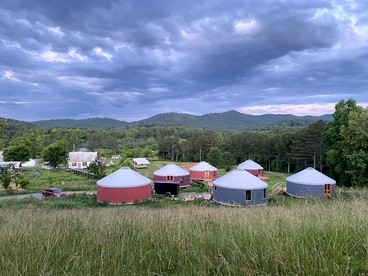 Elegant Yurt with Mountain Views & Private Pond | Unique Stay near Cherokee Mountains, Old Fort, Tennessee - glamping.directory