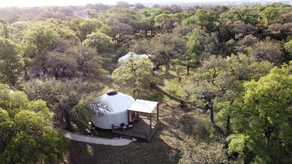 Luxurious Yurts Outside of Historic Gruene, Texas Perfect for Large Groups near the Guadalupe River - New Braunfels, Texas - glamping.directory