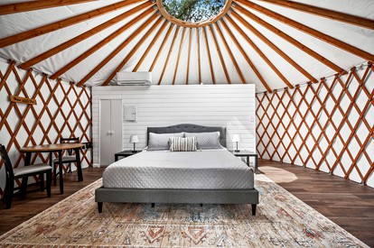 Luxurious Yurts Outside of Historic Gruene, Texas Perfect for Large Groups near the Guadalupe River - New Braunfels, Texas - glamping.directory