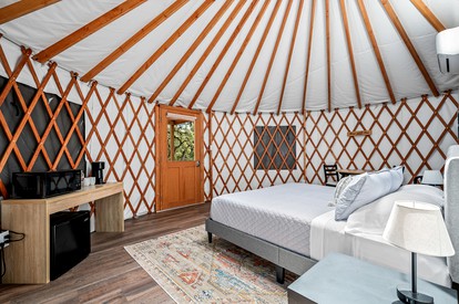 Luxurious Yurts Outside of Historic Gruene, Texas Perfect for Large Groups near the Guadalupe River - New Braunfels, Texas - glamping.directory