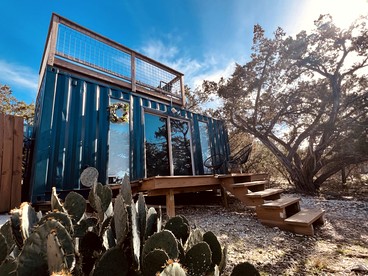 Cool Container by Canyon Lake Perfect For Relaxation Near Guadalupe River and Austin, Texas - glamping.directory