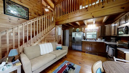 Elevate Your Tennessee Glamping Escape in this Lovely Riverside Cabin Rental in Newport - Newport, Tennessee - glamping.directory