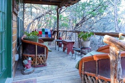 Rustic Two-Bedroom Cabin Rental on Hamilton Creek in Texas Hill Country - Marble Falls, Texas - glamping.directory