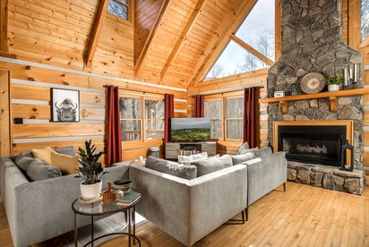 Wonderful Cabin near Boone Perfect for a Weekend Getaway in Nature - Trade, Tennessee - glamping.directory