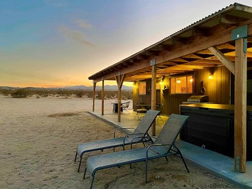 Remote Cabin with Hot-Tub and Desert Views in California - glamping.directory