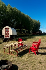 Charming Glamping Wagon with Mountain Views on Working Ranch near Grand Teton – Tetonia, Idaho - Tetonia, Idaho - glamping.directory