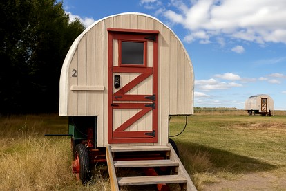 Charming Glamping Wagon with Mountain Views on Working Ranch near Grand Teton – Tetonia, Idaho - glamping.directory