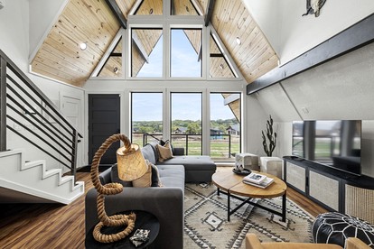 Family-Friendly A-frame with Outdoor Camp Fire in Texas - New Braunfels, Texas - glamping.directory