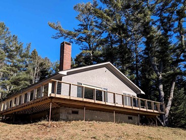 Secluded Oceanfront Cottage with Wrap-Around Deck near Acadia National Park, Sullivan, Maine - glamping.directory