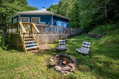 Enchanting Yurt Rental with a Cozy Fireplace for a Catskills Weekend Getaway - glamping.directory