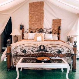 Luxury Safari Tent with Private Bathroom in Swan Valley, Idaho near Palisades Lake - Irwin, Idaho - glamping.directory