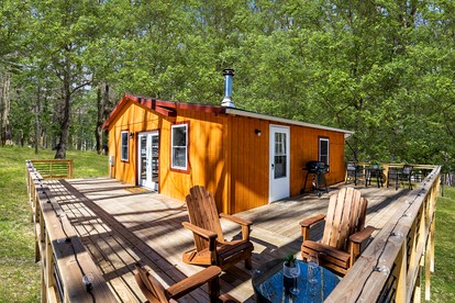 Cozy Lost River Cabin with Hot Tub, Fire Pit and Deck - Short Drive to Private Lake and Beach in Mathias, WV - glamping.directory