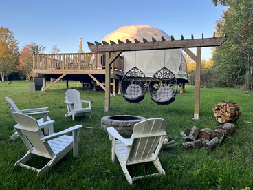 Pet-Friendly, Peaceful, Pink Dome Experience Perfect for Glamping Escapes in the Southern Catskills, New York - glamping.directory