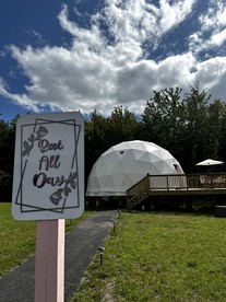 Pet-Friendly, Peaceful, Pink Dome Experience Perfect for Glamping Escapes in the Southern Catskills, New York - Monticello, New York - glamping.directory