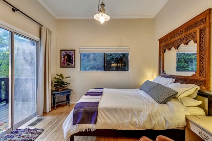 Cozy Redwood Retreat with Hot Tub & Forest Views near Jenner in Sonoma County, California - Guerneville, California - glamping.directory