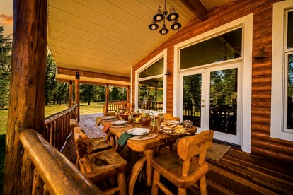 Spacious Retreat with Stone Fireplace & Pond Views in Banner, Wyoming - Banner, Wyoming - glamping.directory