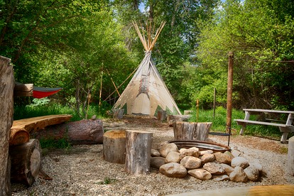 Amazing Nature Escape by the Payette River - Cool Pet-Friendly Teepee near Boise, Idaho - glamping.directory