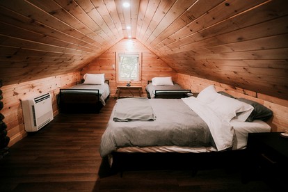 Rustic, Pet Friendly Cabin on the Hudson River, Perfect for a Glamping Weekend in the Adirondacks - Corinth, New York - glamping.directory