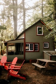Rustic, Pet Friendly Cabin on the Hudson River, Perfect for a Glamping Weekend in the Adirondacks - Corinth, New York - glamping.directory