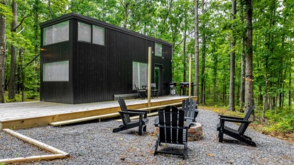 Glorious Lofted Container with Luxurious Indoor and Outdoor Spaces in Alabama - glamping.directory