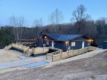 Chic Cabin with Game Space, Jacuzzi and Private Deck in Tennessee - glamping.directory