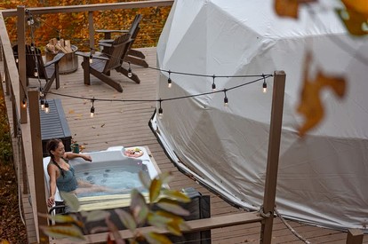 Off-Grid Dome with Private Hot-Tub and Spectacular Sunrise Views in Tennessee - Altamont, Tennessee - glamping.directory