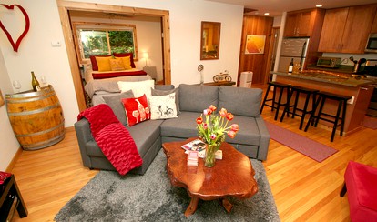 Spacious Cottage Getaway with a Hot Tub in Guerneville, California - Guerneville, California - glamping.directory