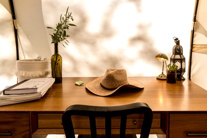Charming Couples' Bell Tent Rental with Air Conditioning in Texas Hill Country - Elgin, Texas - glamping.directory