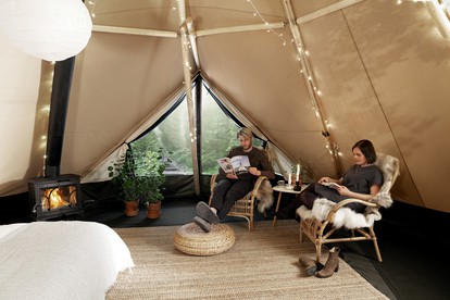 Innovative Nordic Tipi Rental for Glamping in Montana - Bozeman, Montana - glamping.directory