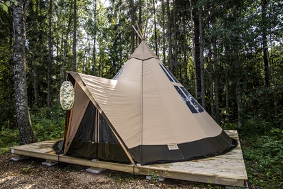 Innovative Nordic Tipi Rental for Glamping in Montana - glamping.directory