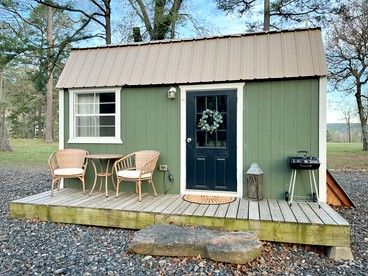 Tiny House Cottage at Sacred Pines in Boles, AR - glamping.directory