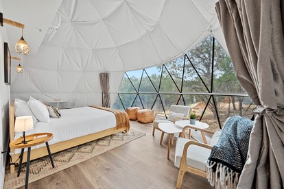 Unforgettable Glamping Adventure in a Big Geodome in Wimberley, TX - Wimberley, Texas - glamping.directory