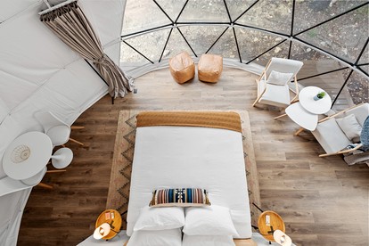 Unforgettable Glamping Adventure in a Big Geodome in Wimberley, TX - Wimberley, Texas - glamping.directory