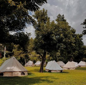Luxury Bell Tents with Air-conditioning near Lake Texoma, Oklahoma - glamping.directory