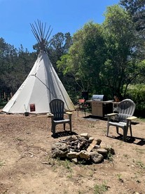 Spacious Tipi with Outdoor BBQ and Fire Pit in Texas - glamping.directory