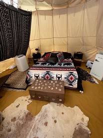 Spacious Tipi with Outdoor BBQ and Fire Pit in Texas - Marble Falls, Texas - glamping.directory