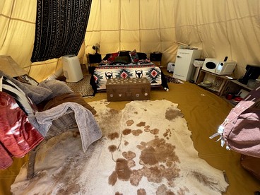 Spacious Tipi with Outdoor BBQ and Fire Pit in Texas - Marble Falls, Texas - glamping.directory