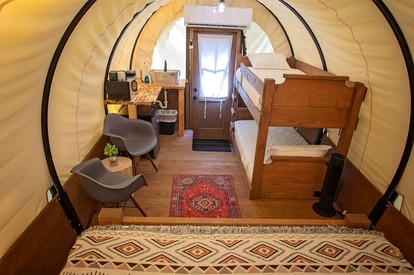Wonderful Wagon Rental with Fire Pit Surrounded by Nature in Tennessee - Benton, Tennessee - glamping.directory