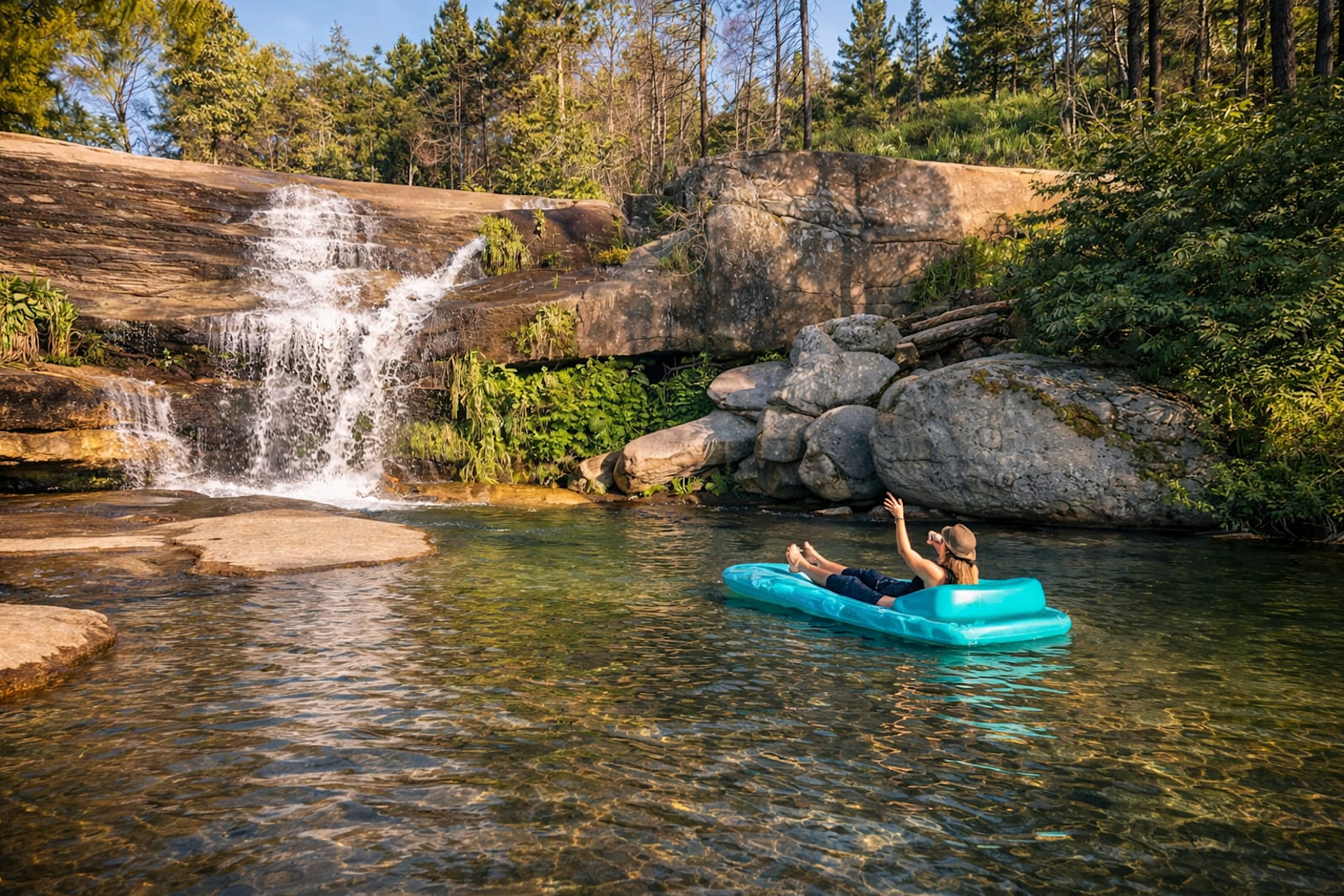 Musick Creek Falls  by Shaver Lake - glamping.directory