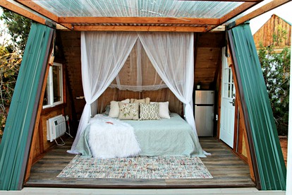 Magical A-Frame Tiny House Getaway with Spectacular Views near Zion National Park, Utah - Hildale, Utah - glamping.directory