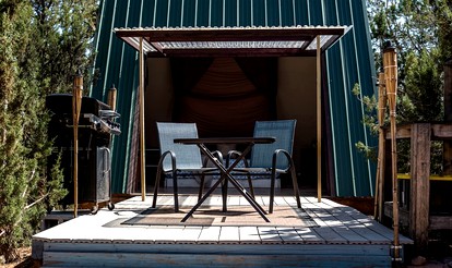 Magical A-Frame Tiny House Getaway with Spectacular Views near Zion National Park, Utah - Hildale, Utah - glamping.directory