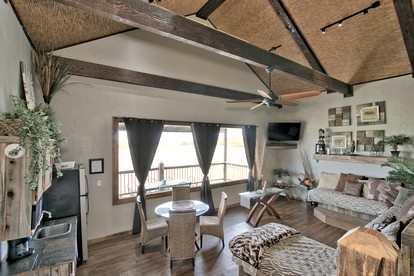 Unique Raised Bungalow Rental with Amazing Texas Hill Country Views in Bergheim, Texas - Bergheim, Texas - glamping.directory