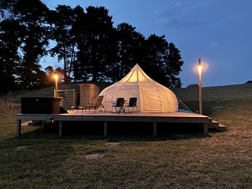 Blissful Bell Tent Oasis near Pymatuning Lake in Pennsylvania - glamping.directory