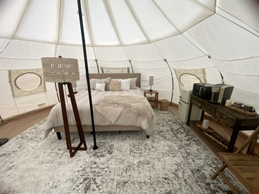 Blissful Bell Tent Oasis near Pymatuning Lake in Pennsylvania - Conneaut Lake, Pennsylvania - glamping.directory