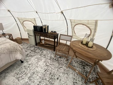 Blissful Bell Tent Oasis near Pymatuning Lake in Pennsylvania - Conneaut Lake, Pennsylvania - glamping.directory