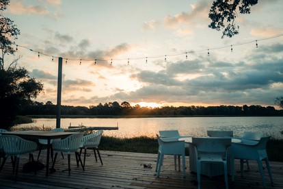 Beautiful Lakefront Glamping Cabin with Fire Pit and Lake Views near Austin, Texas - Bastrop , Texas - glamping.directory