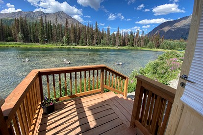 Remote and Serene Lakefront Cabin in Cantwell, Alaska, with Gorgeous Views of Nations Mountain - Cantwell, Alaska - glamping.directory